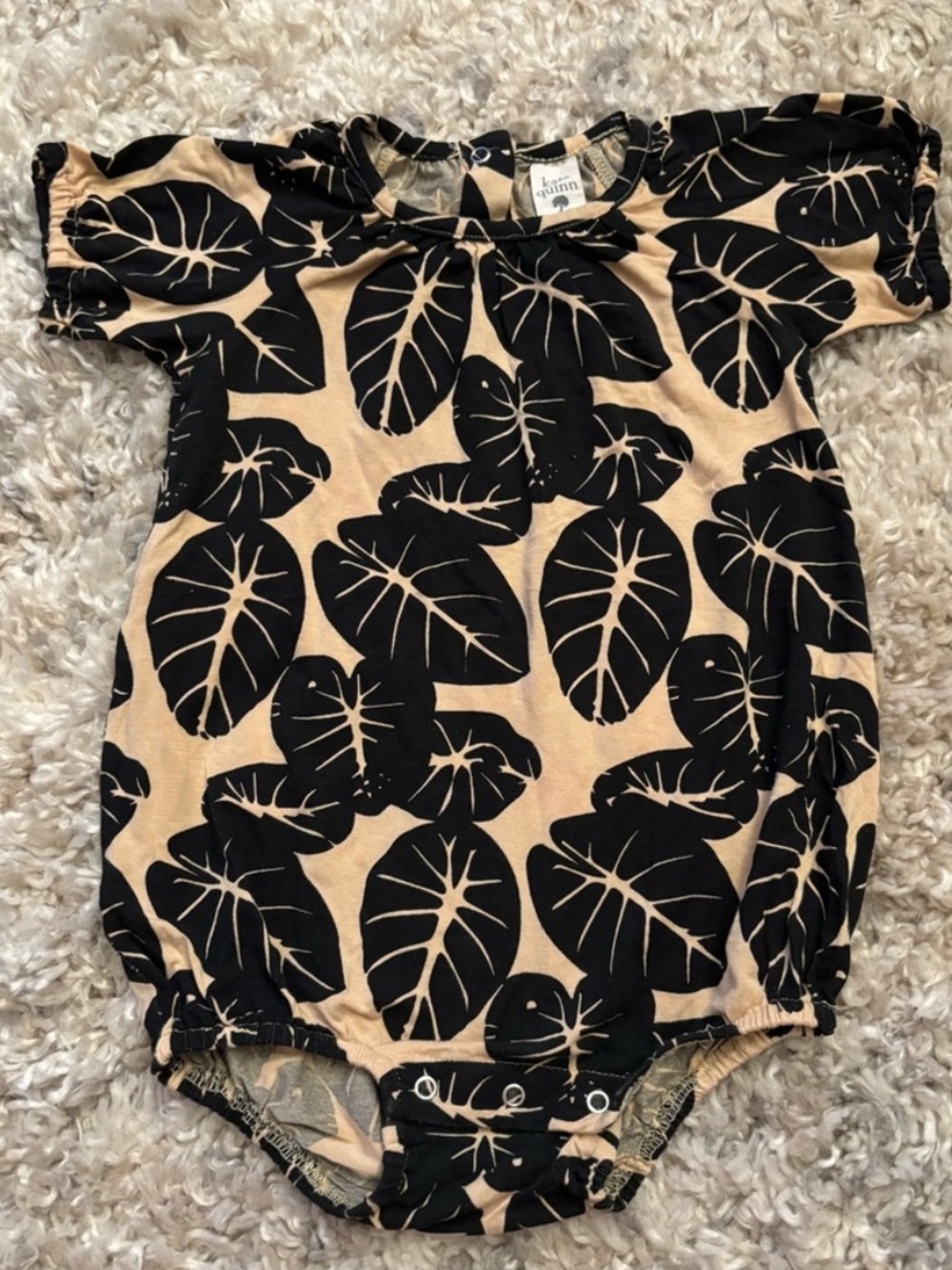 Kate Quinn Tropical Leaf One-Piece Bodysuit | 12-18m